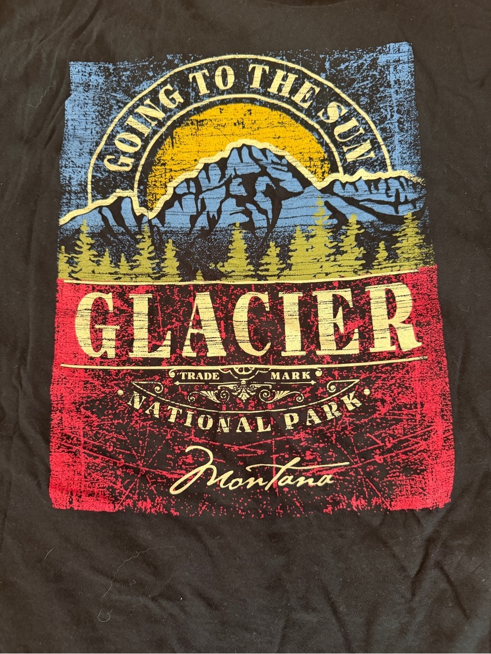 Glacier National Park T-shirt XL fruit of the loom